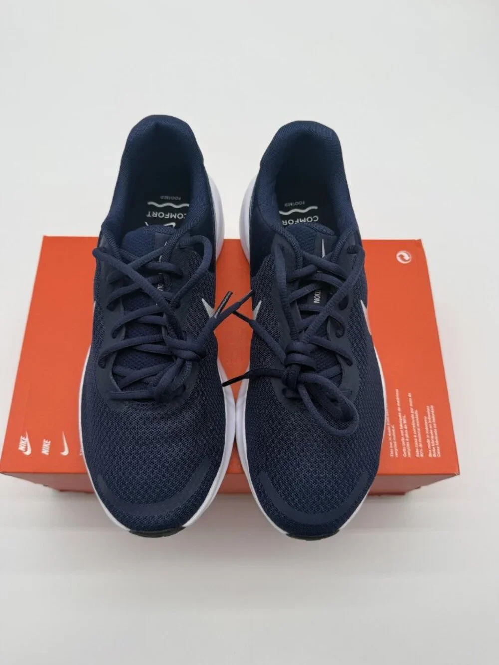 New Nike Revolution 7 Shoes Men's Size 9 Navy Blue Running Comfort FB2207 400